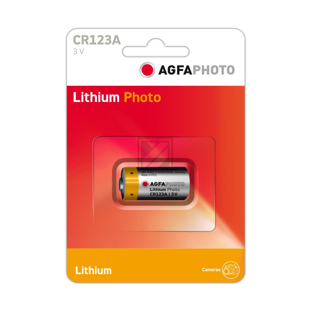 Agfaphoto CR123A Batterie Lithium-Batterie